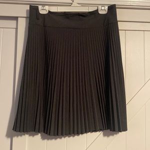 Grey Pleated Skirt